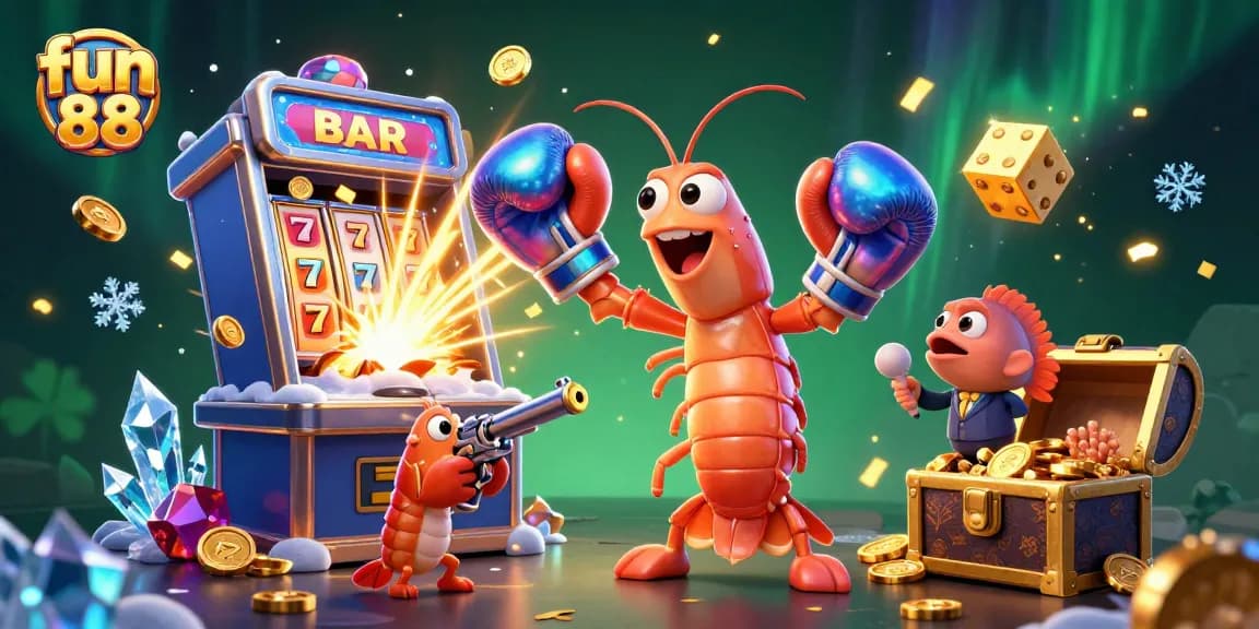 Experience fun 88 adventures with vibrant casino characters and jackpot excitement in a captivating 3D scene.