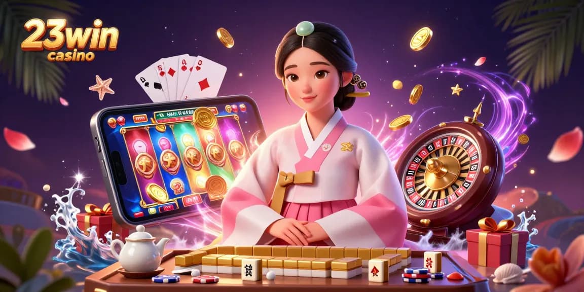 Experience the excitement of 23win casino with vibrant games and elegant Asian style.
