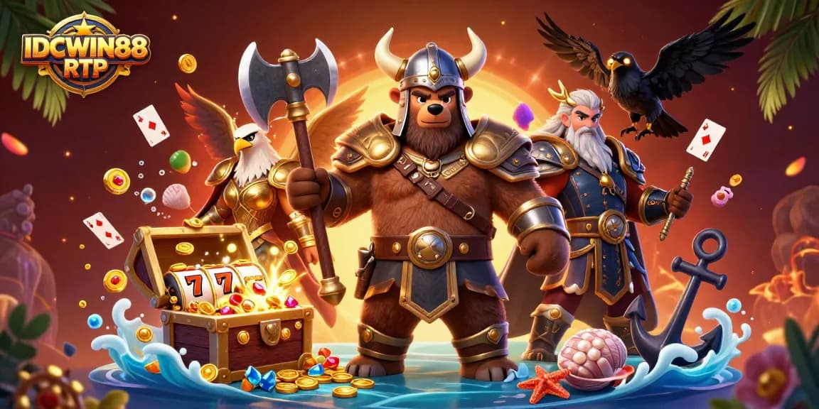 Experience the exciting games of IDCWIN88 RTP with vibrant characters and dynamic slots. Join the adventure!