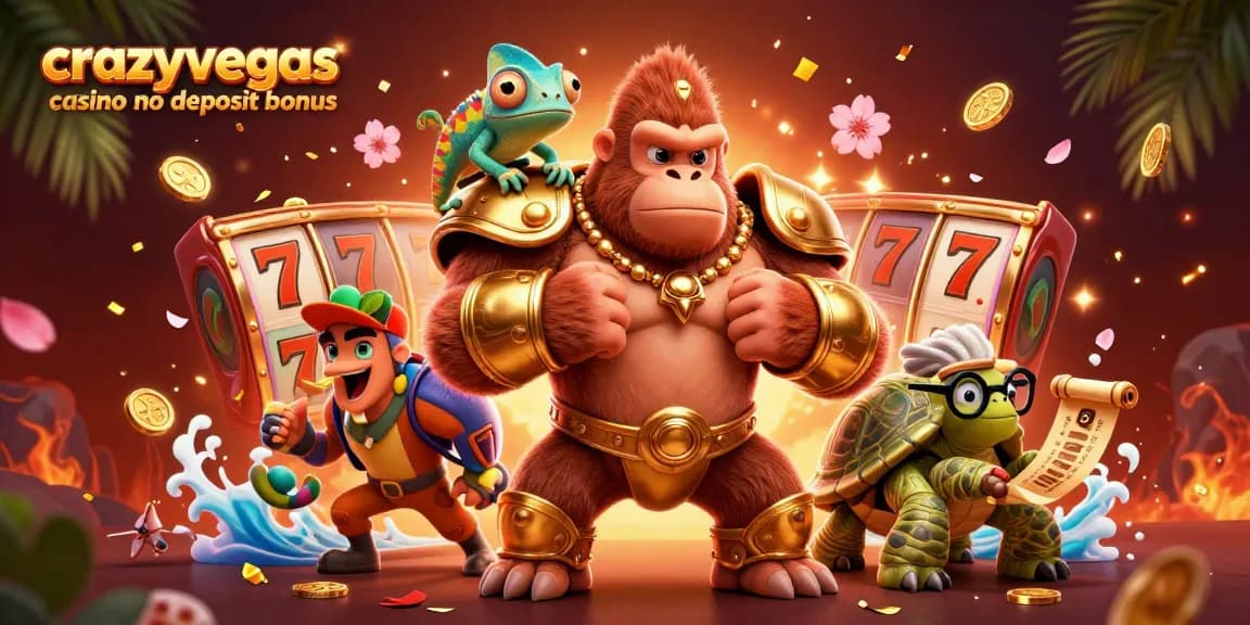 Experience thrilling gameplay with crazyvegas casino no deposit bonus in vibrant 3D casino scene.