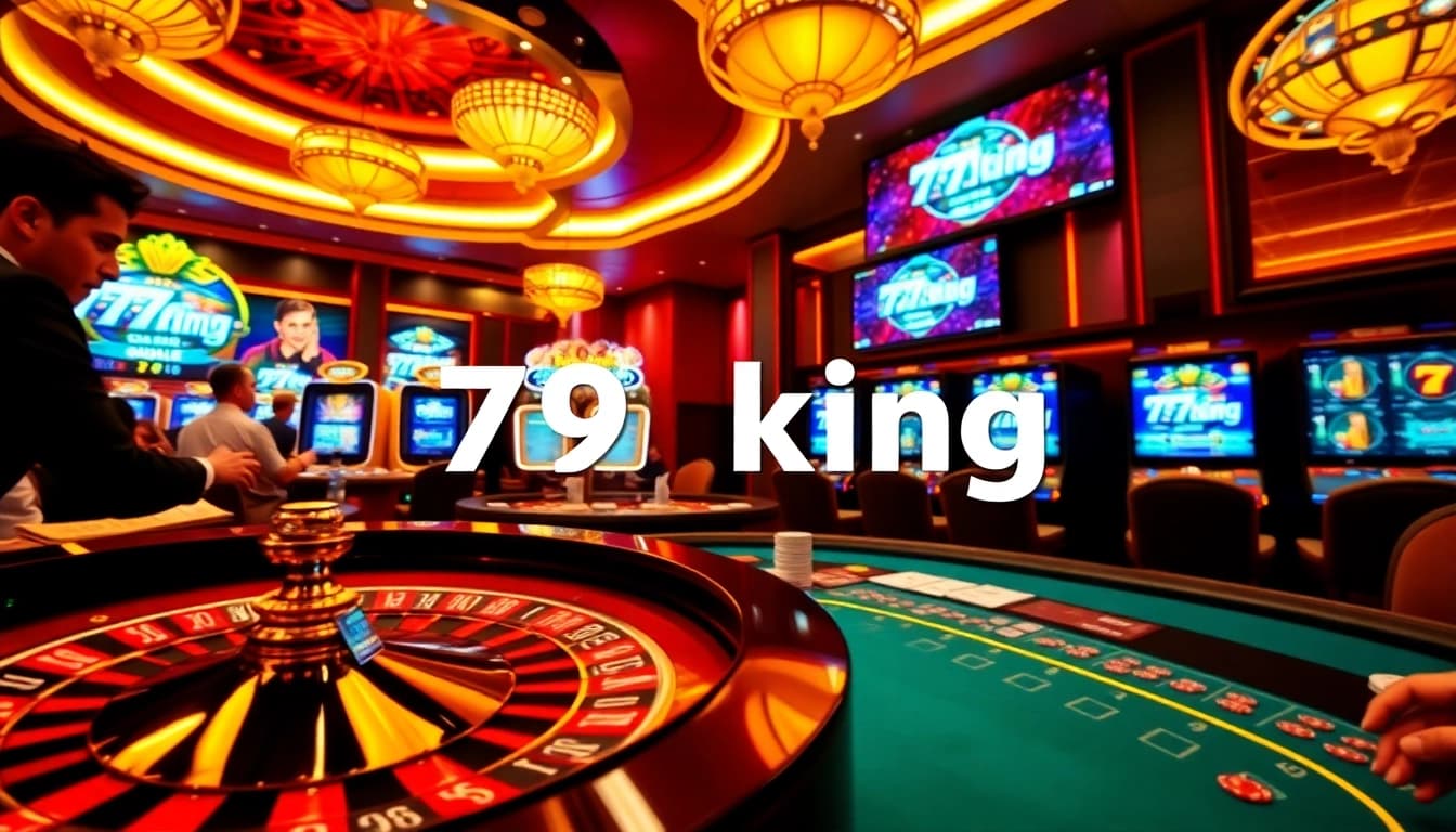 Engaged players experience the thrilling excitement at 79king casino, with vibrant gaming elements.