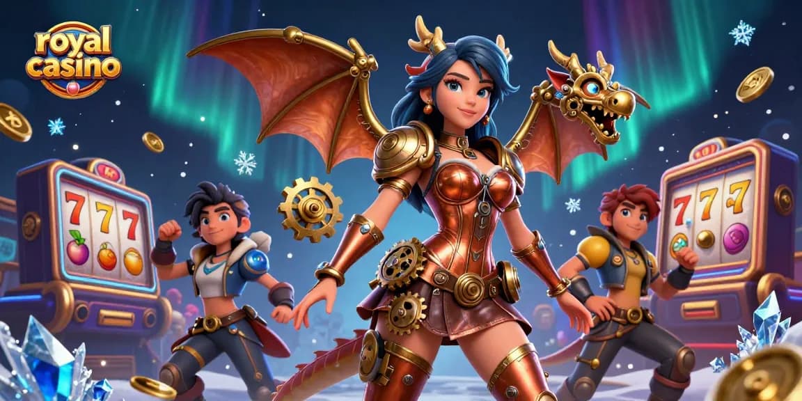 Experience thrilling gaming action at royal casino with vibrant slot games and a captivating atmosphere.