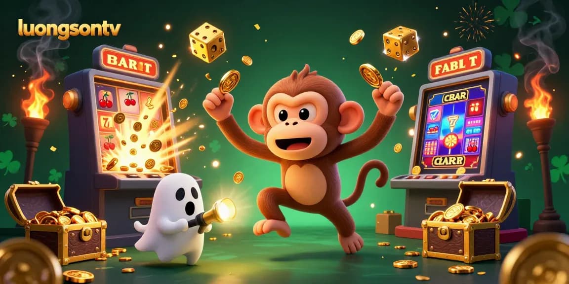 Experience live sports action with luongsontv in an exciting casino scene.