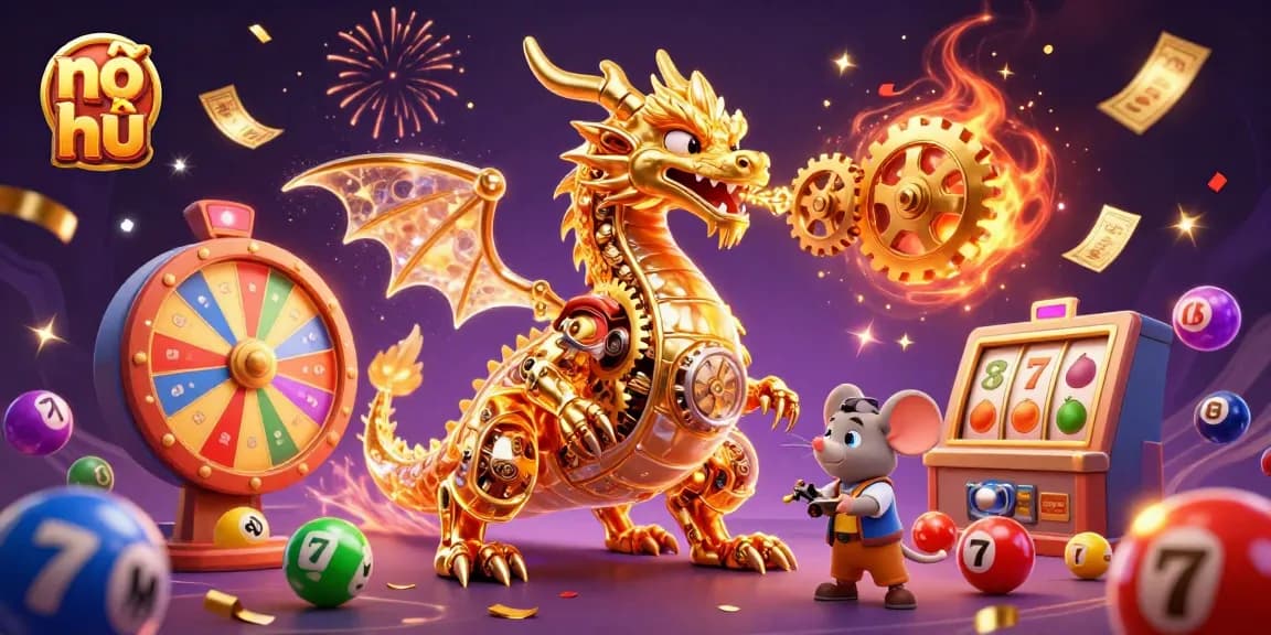 Engage with nổ hũ as the golden dragon and lively game elements create thrilling jackpot excitement.