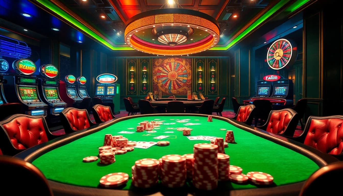 Experience high-stakes poker action at 789win with vibrant chips and an energetic casino atmosphere.