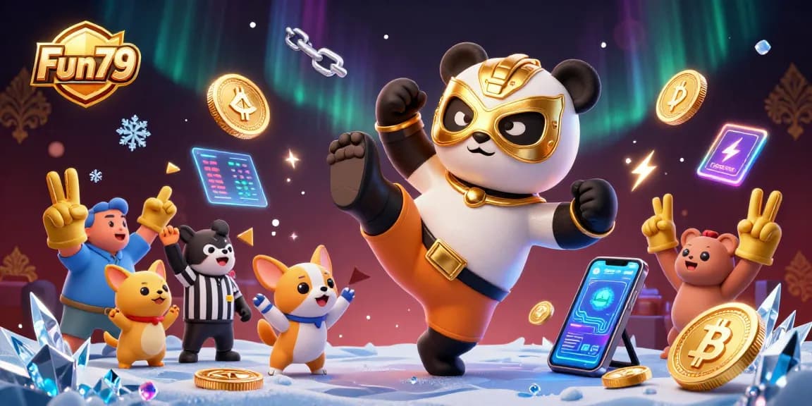 Engage in thrilling Fun79 casino adventures with dynamic gameplay illustrated in a vibrant scene.