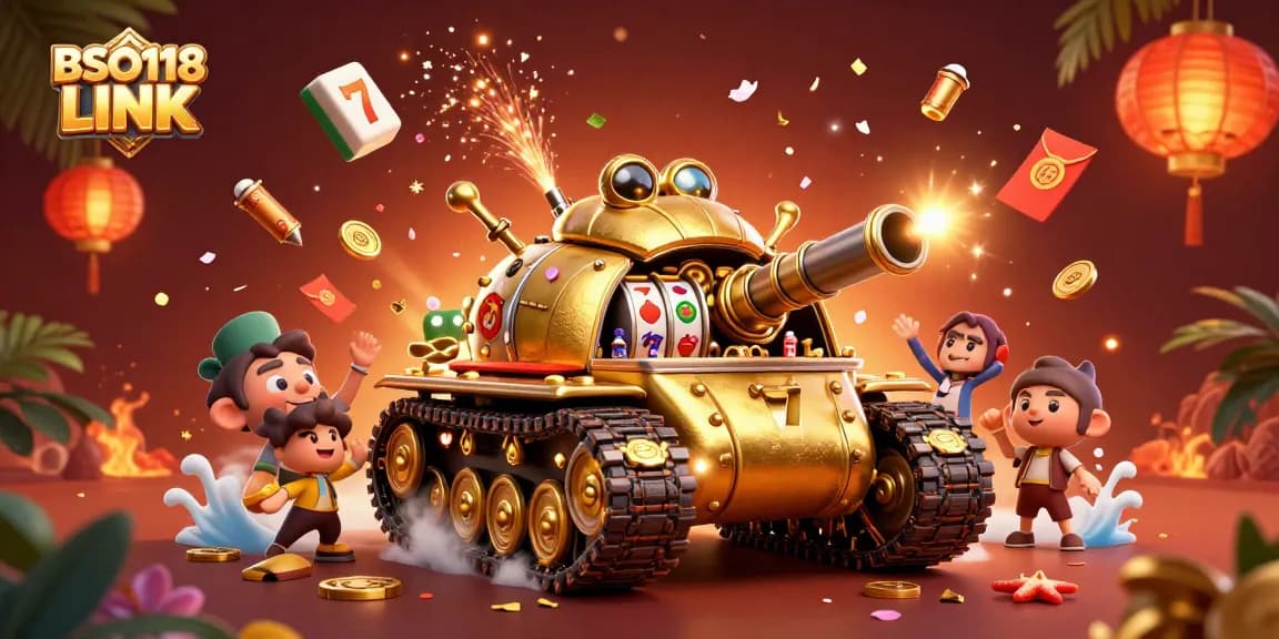 Engage with BSO118 LINK casino action featuring a vibrant 3D beetle tank surrounded by slot elements.