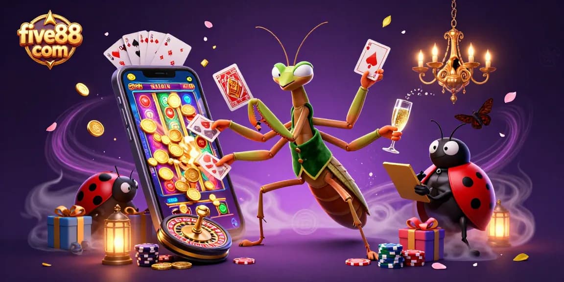 Experience thrilling gameplay at five88 com with vibrant casino characters and dynamic slot elements.
