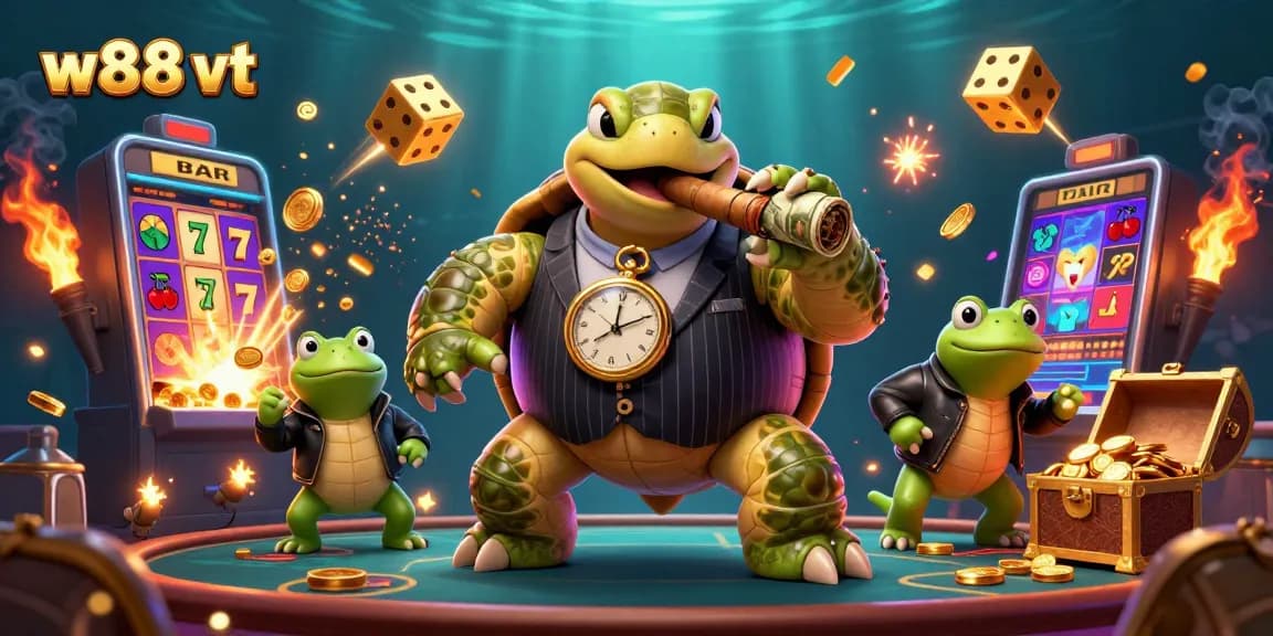 Khám phá w88 vt với ánh sáng tuyệt đẹp từ một thế giới casino 3D đầy màu sắc và hoạt động hấp dẫn.