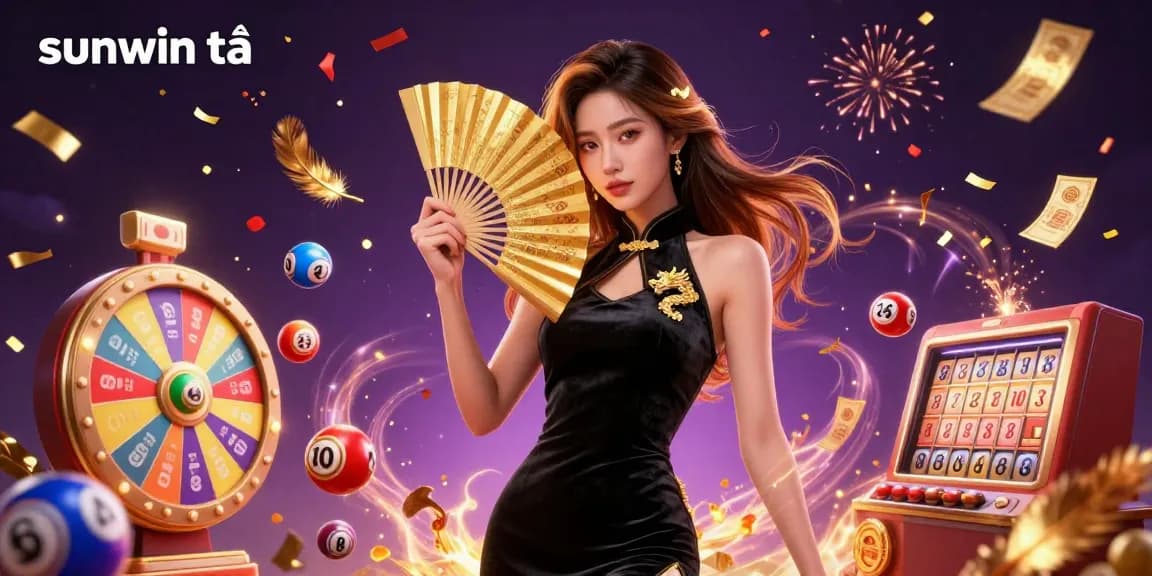 Experience thrilling wins with sunwin tải as vibrant lottery elements dynamically engage in this captivating casino scene.