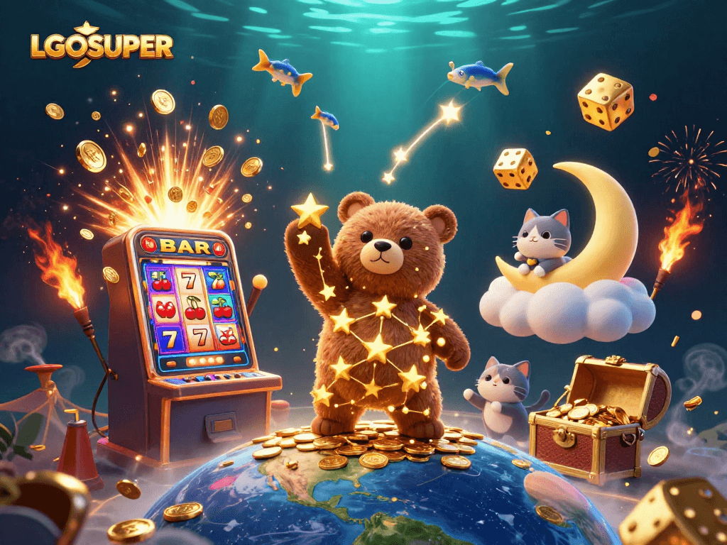 Players enjoy thrilling moments at LGOSUPER, targeting jackpots and fun in a dynamic casino setting.