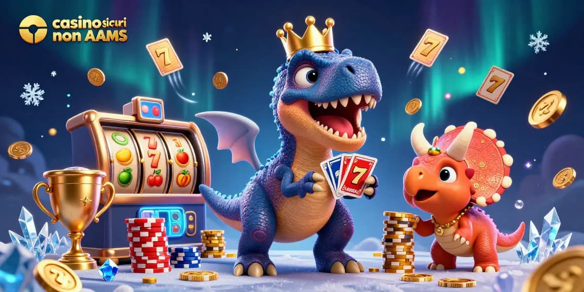 giocatori divertendosi nei casino sicuri non AAMS mentre impilano le fiches d'oro