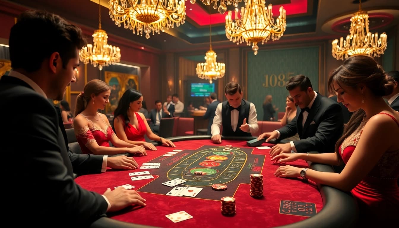 Experience thrilling gameplay at 789f with vibrant casino tables and exciting betting actions.