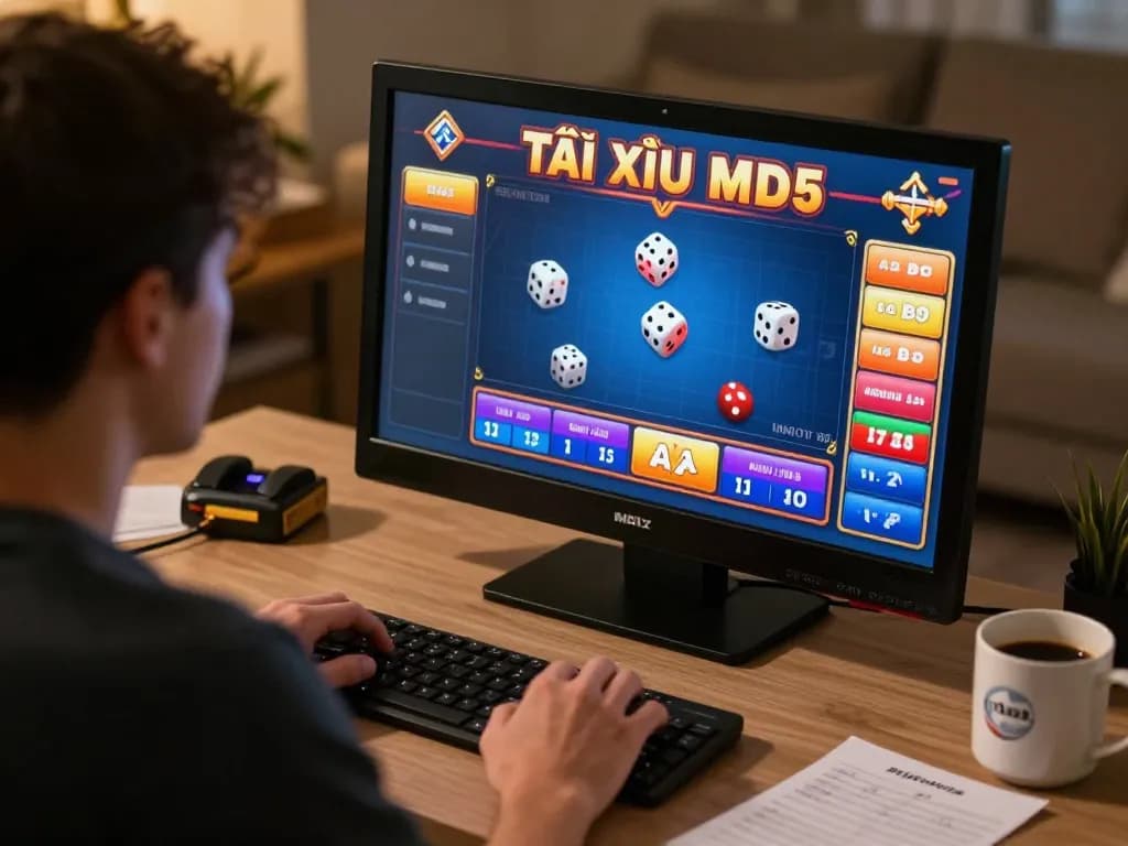 Tài Xỉu MD5 game in action featuring vibrant graphics and engaging gameplay.