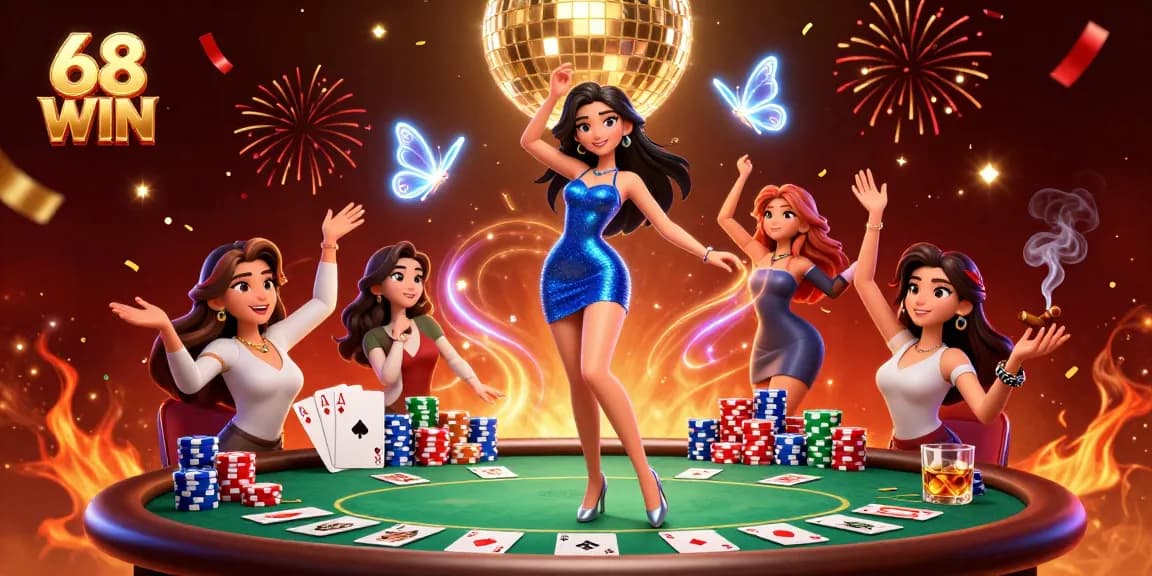 Experience thrilling gameplay at 68 WIN with vibrant casino action and exciting visual elements.