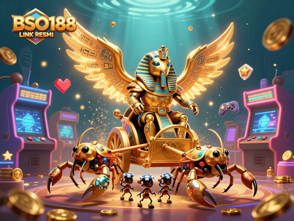 Engage with the thrilling BSO188 LINK RESMI casino adventure featuring vibrant characters and immersive gaming elements.