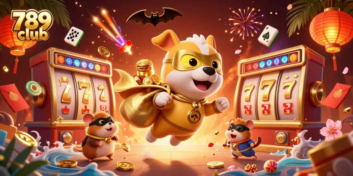 Experience the thrilling world of 789 club with this lively casino scene full of action and vibrant characters.