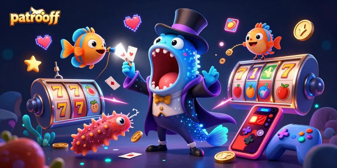Experience thrilling gameplay at patroloff with vibrant slot machines, magical sea creatures, and electrifying visuals.