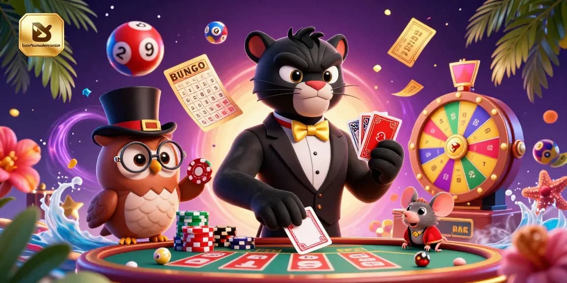 bambumodernasian showcases an exciting casino scene with dynamic characters and lively gaming elements.