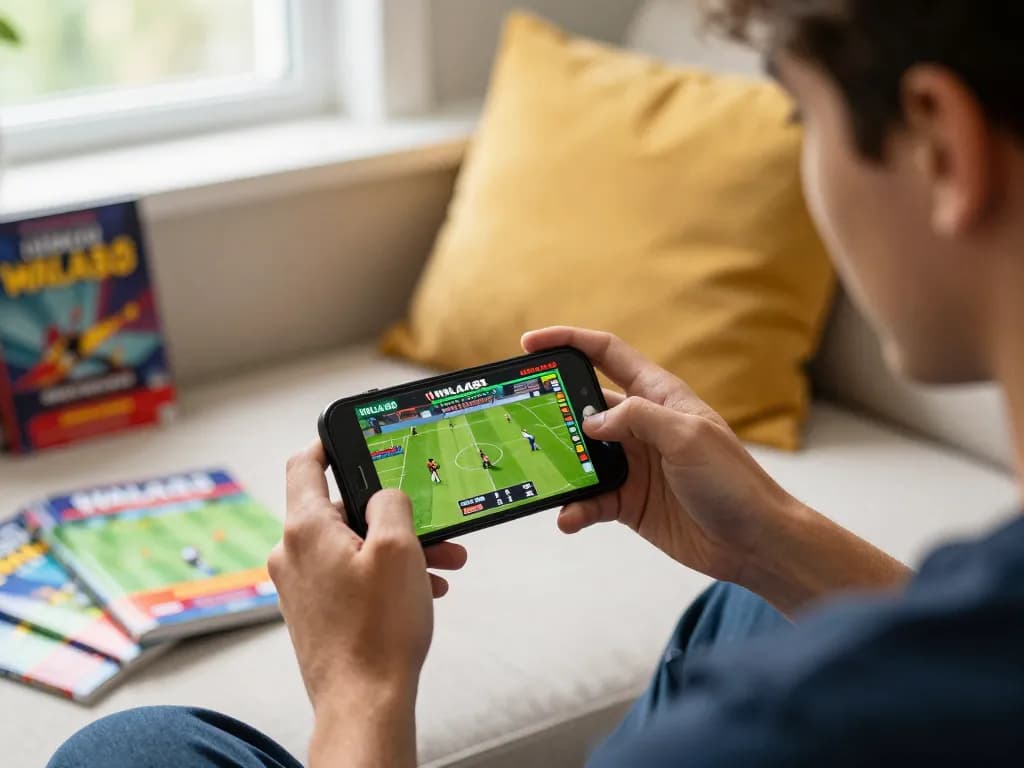 WALA88 mobile user engaging in live betting activity, showcasing convenient online gaming experience