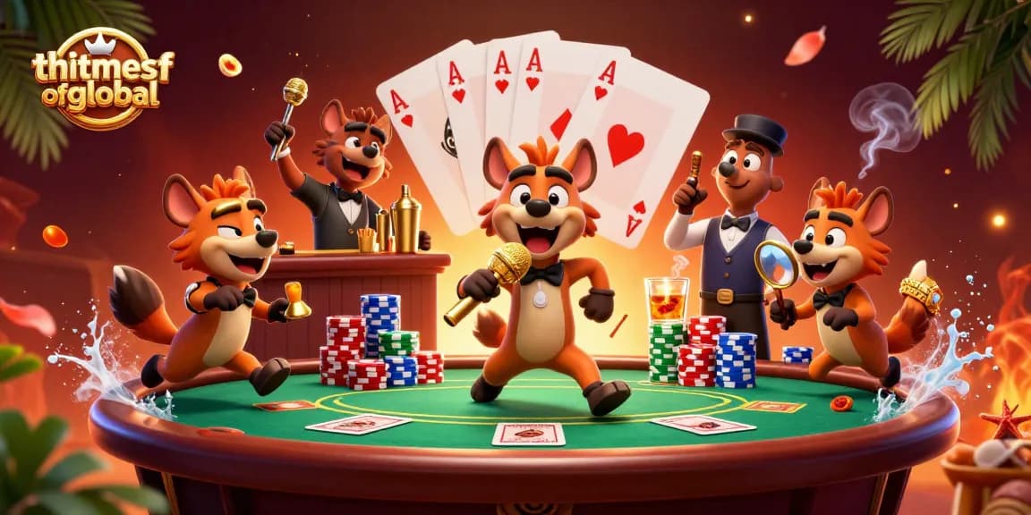 The hyenas at thetimesofglobal comedy casino club joke while mixing drinks and checking IDs.