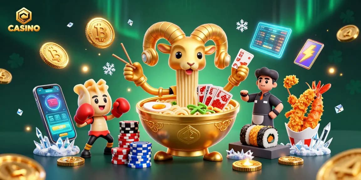 Experience the excitement of CASINO life with vibrant characters and crypto-themed elements!