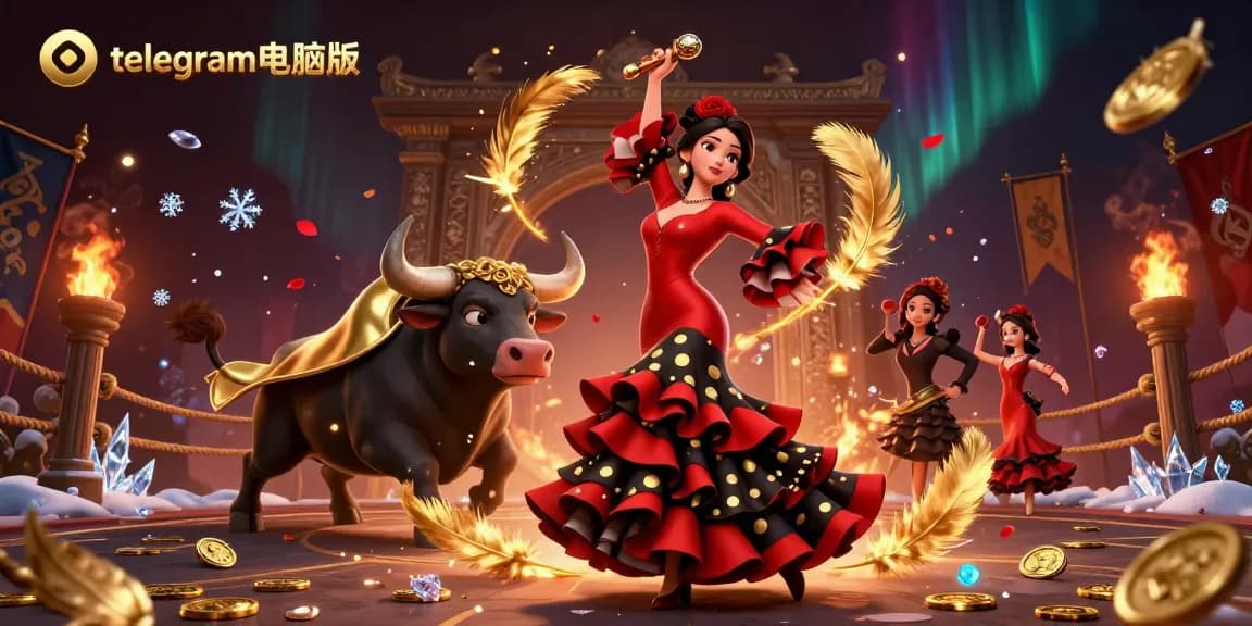 在这幅迷人的赌场主题插图中，体验与telegram电脑版令人兴奋的胜利。