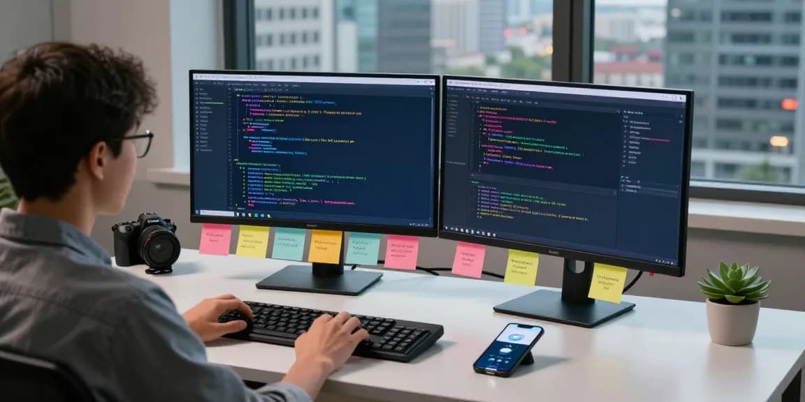Configuring Telegram Chinese settings in a modern tech workspace.