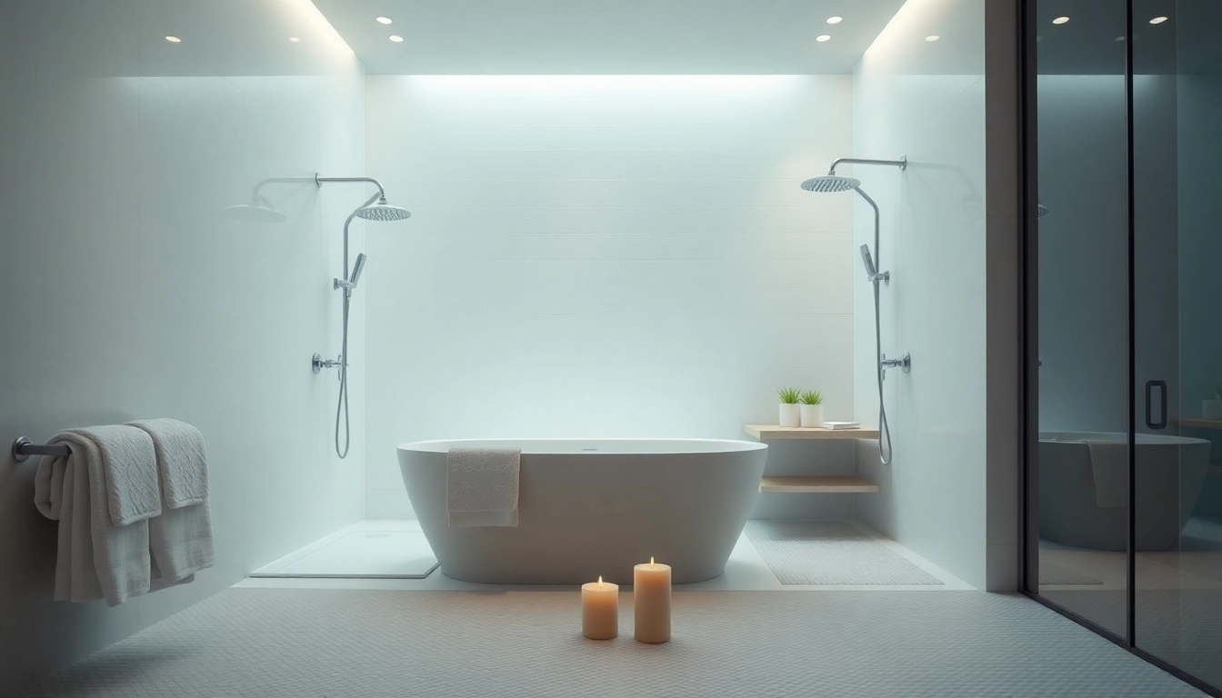 Enhance your bathroom with elegant showers featuring modern designs and soothing colors.