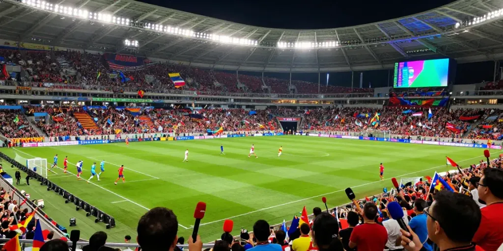 Live football match scene with passionate fans and players on https://cakhiatv.team/ capturing the excitement of sports.
