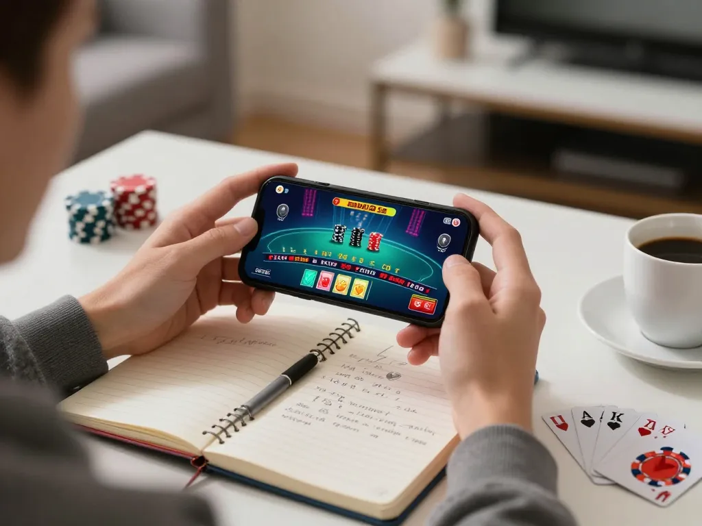 Engaging gameplay on 789WIN app showcasing live dealer blackjack in a stylish home setting