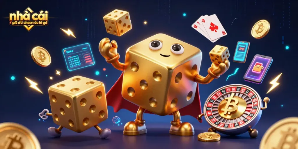 Hình ảnh mô tả nhà cái đến từ châu âu là gì đang tương tác với các đồng tiền Bitcoin và Ethereum.