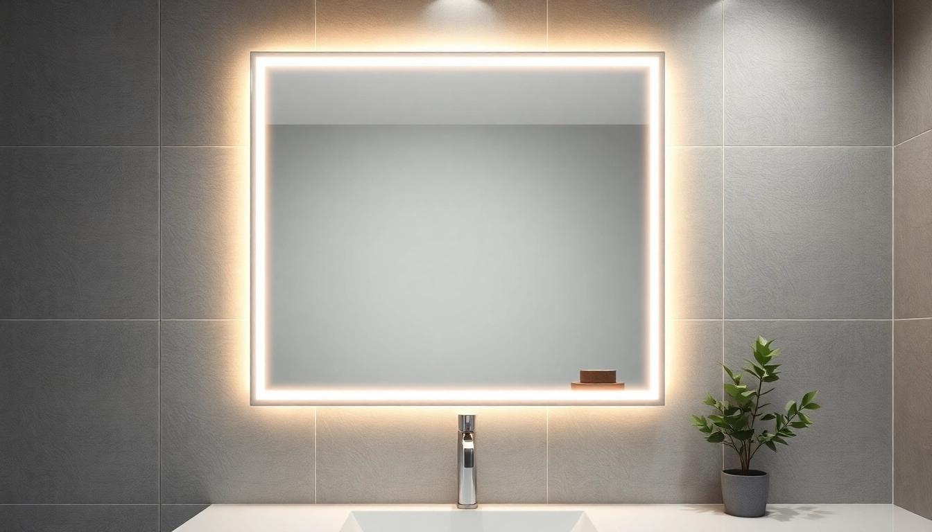 Illuminate your space with an elegant led mirror that blends luxury and functionality.
