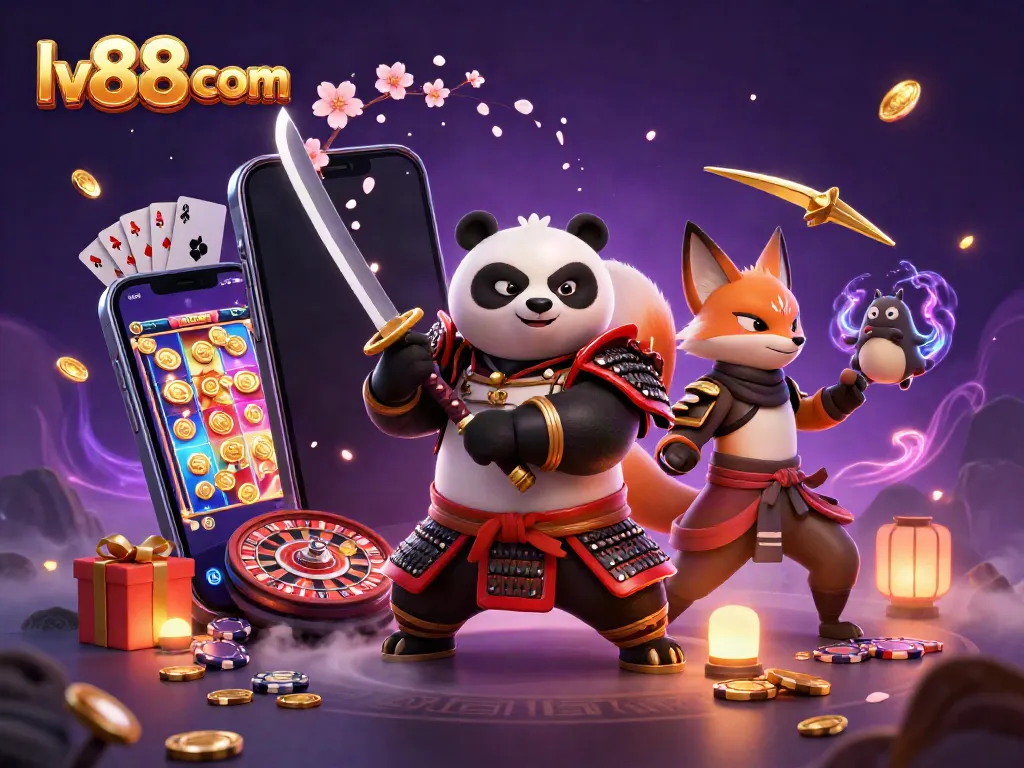 Experience thrilling gameplay at lv88 com with our dynamic samurai panda and ninja fox!