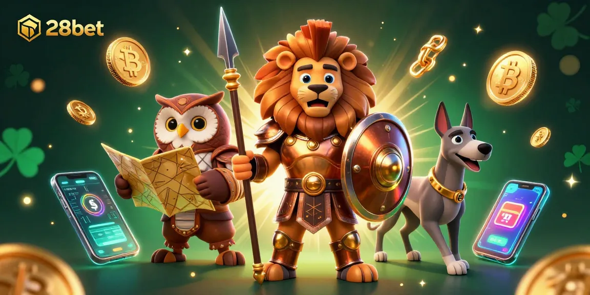 Engage in thrilling gameplay at 28bet with a vibrant 3D casino scene featuring diverse gaming elements.