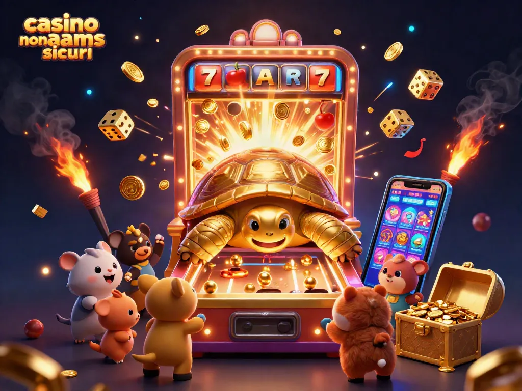 Gioca in sicurezza sui casino non AAMS sicuri con il nostro divertente mondo di tortore e macchine da gioco.