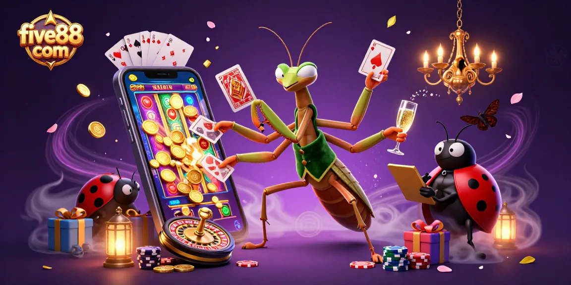 Experience thrilling gameplay at five88 com with vibrant casino characters and dynamic slot elements.