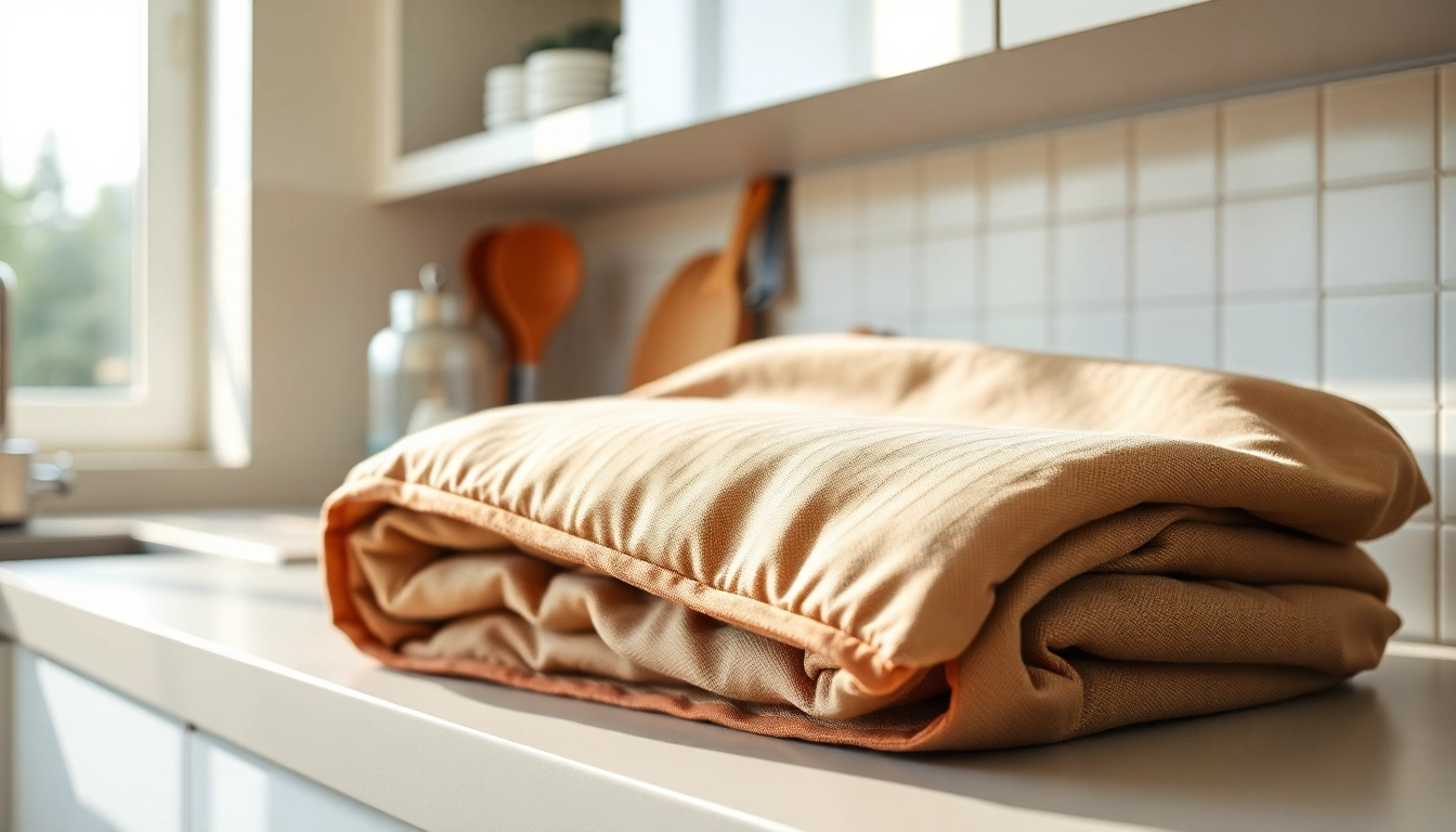 Show car fire blanket China in a modern kitchen emphasizing safety and preparedness.