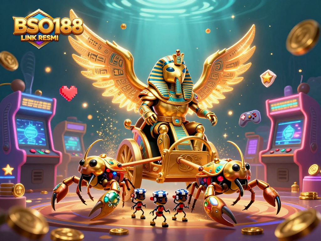 Engage with the thrilling BSO188 LINK RESMI casino adventure featuring vibrant characters and immersive gaming elements.