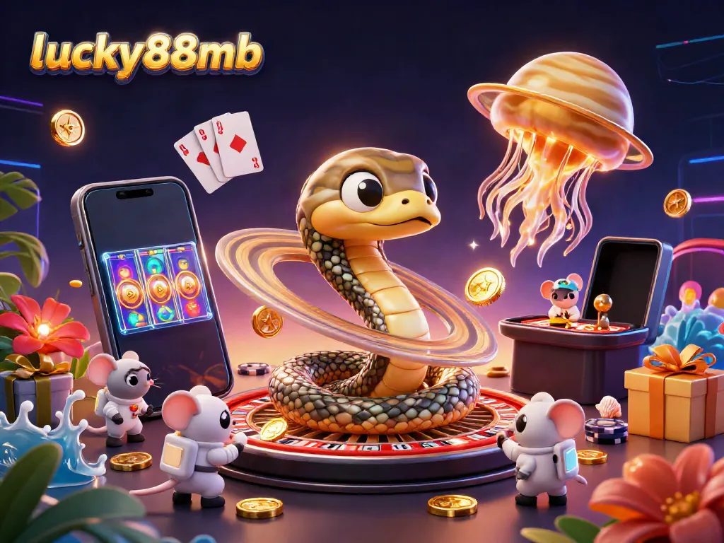 Experience vibrant gaming action with lucky88mb as players engage in cosmic bets and wins.