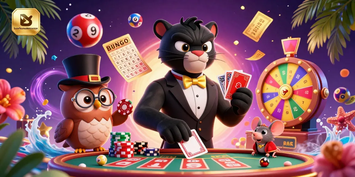 bambumodernasian showcases an exciting casino scene with dynamic characters and lively gaming elements.