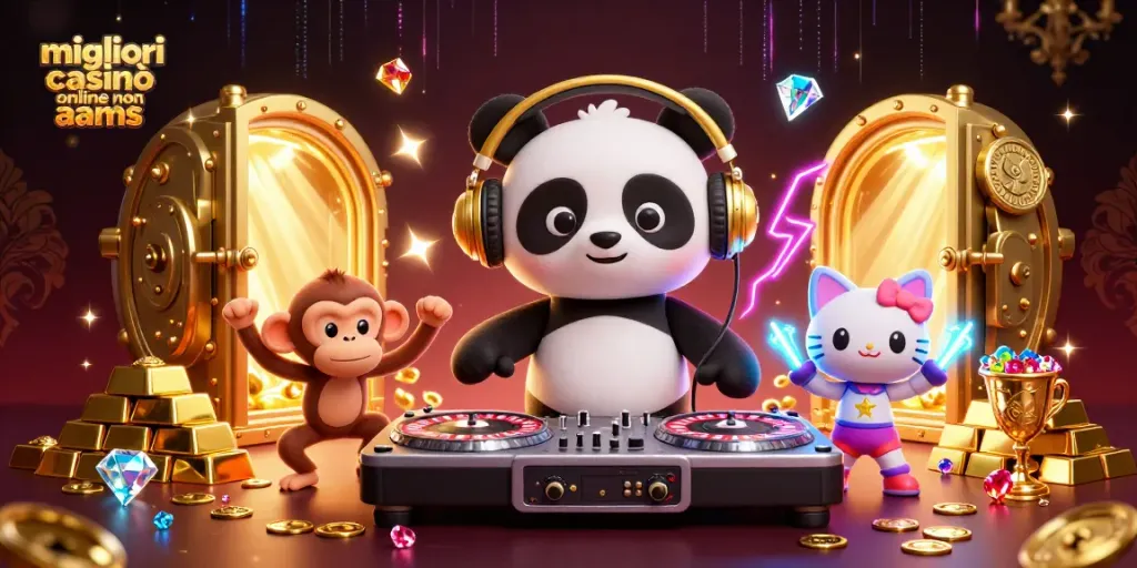 Migliori casinò online non AAMS: viva il divertimento nei casinò con il DJ panda, la scimmia ballerina e il gattino rave.