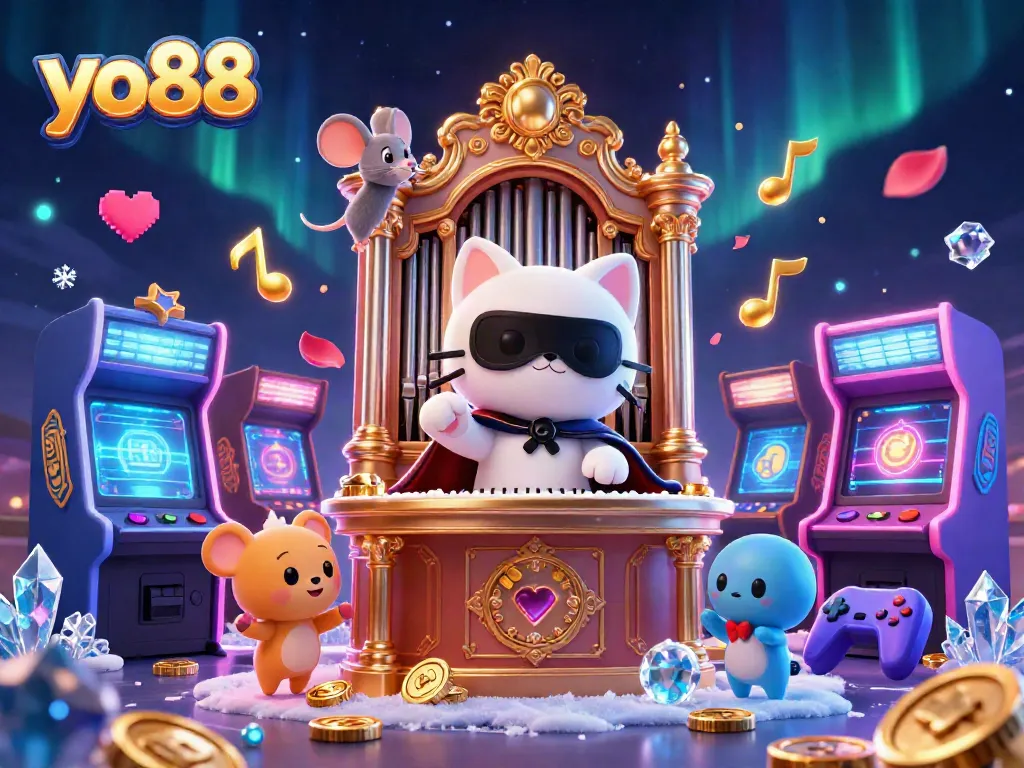 Experience thrilling action at yo88, with our vibrant casino scene featuring unique gaming elements and characters.