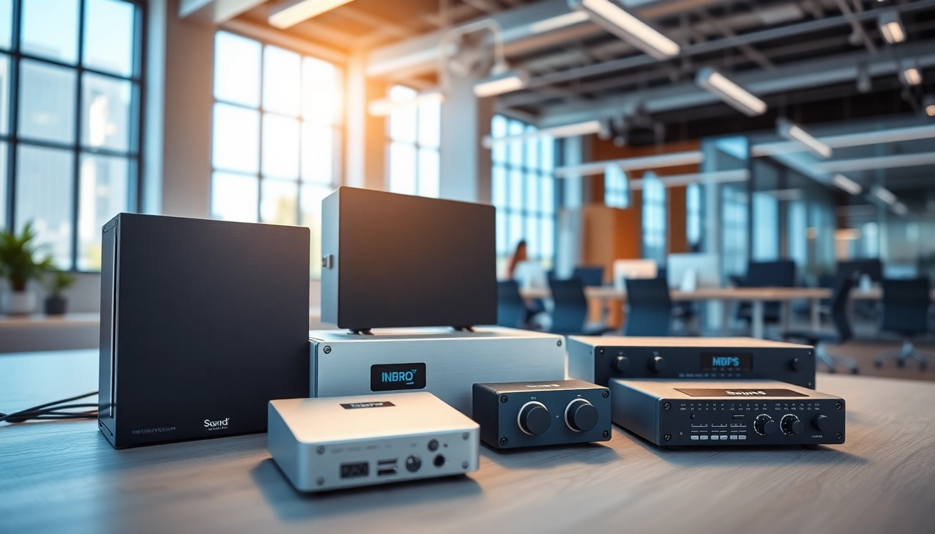 Showcase of Sound and Vibration Control Products in a modern office setting, highlighting innovation.