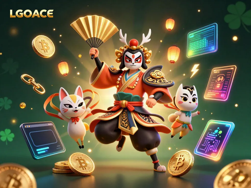 Experience LGOACE's vibrant casino world with dynamic 3D characters, cryptos, and rich game elements.