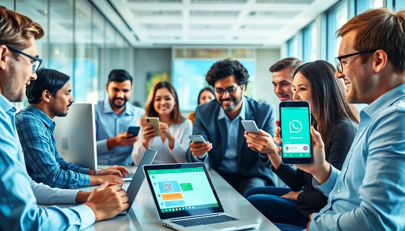 Seamless communication experience with WhatsApp网页版 in a modern office setting